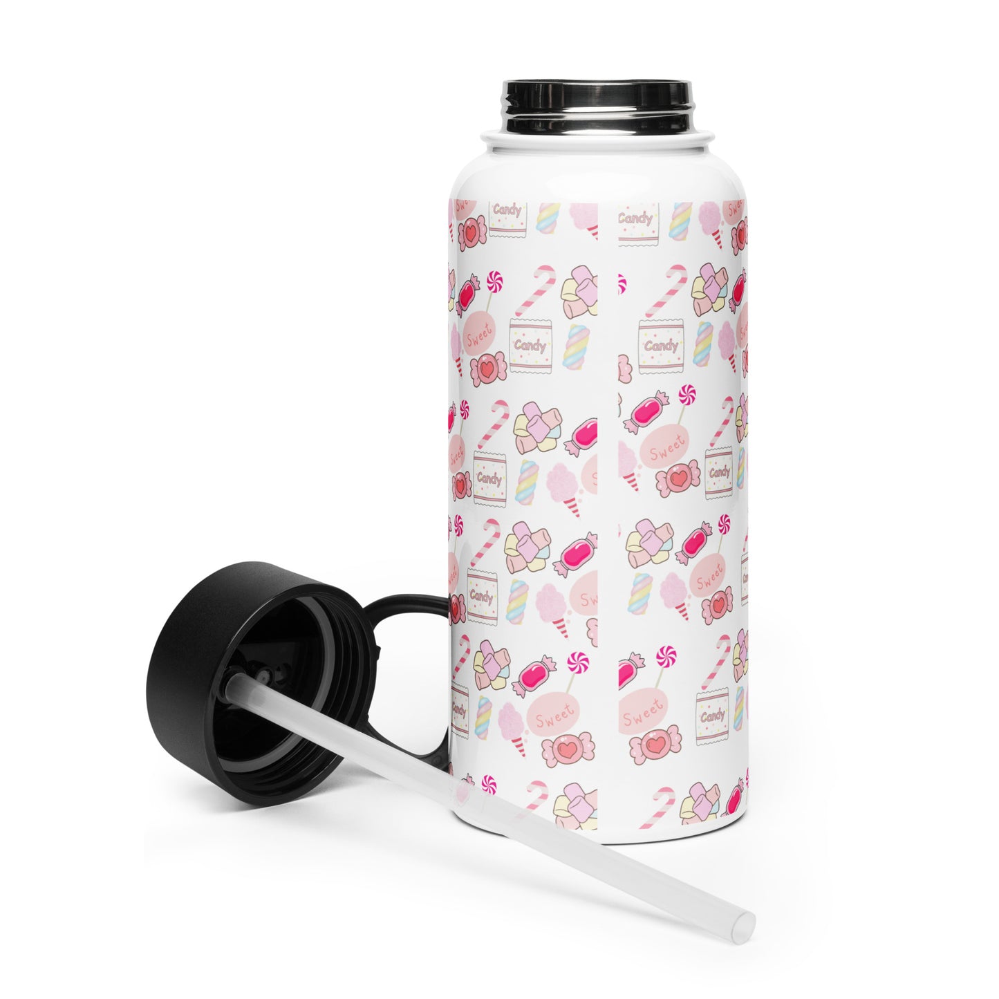 SLC  Water Bottle with a Straw Lid